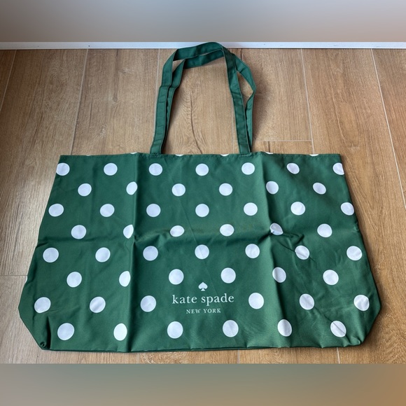Brand New - Kate Spade Green Dot Large Reusable Tote - Picture 2 of 4
